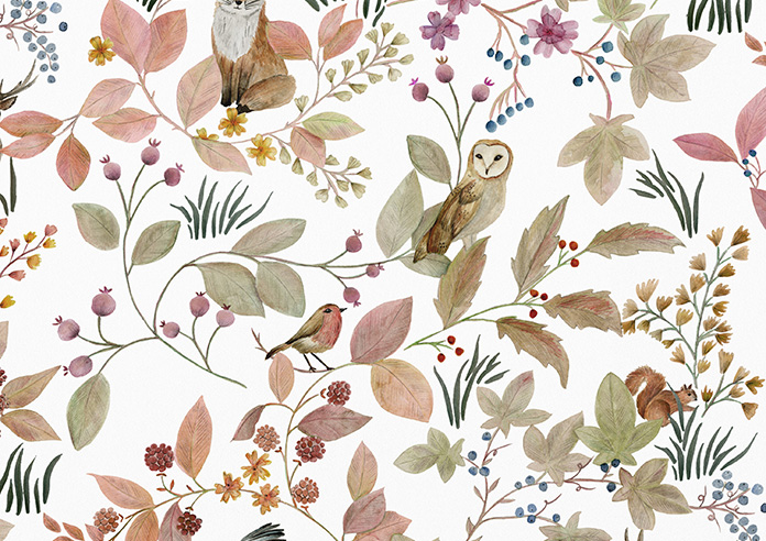 Hedgerow Velvet, Persephone - Roman Blind - Image 7